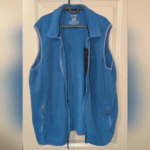 L.L. Bean Men's Blue Fleece Vest
